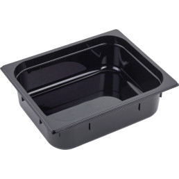 GN Behälter 1/2 Polycarbonat schwarz T: 100mm