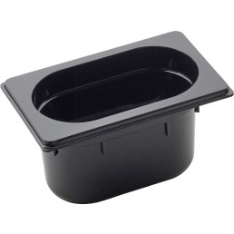 GN Behälter 1/9 Polycarbonat schwarz T: 100mm