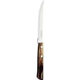 Steak-/Pizzabesteck "Churrasco" Messer L: 21cm braun