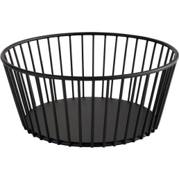 Korb "Urban" Metall, schwarz Ø 20 cm x H: 8,5 cm