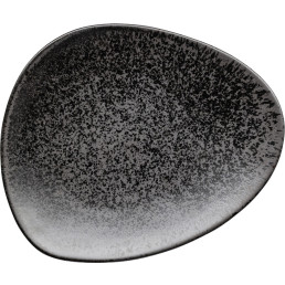 Porzellanserie „Ebony" Teller flach 25x20,6cm