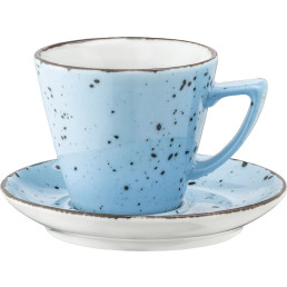 Porzellanserie "Granja" aqua Tasse obere Kaffee/Cappuccino