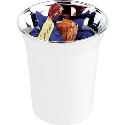 Tischabfallbehälter/Besteckbehälter weiß