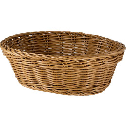 Korb oval 23x17x8cm braun