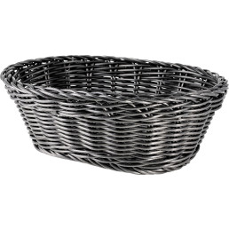 Korb oval 23x17x8cm schwarz