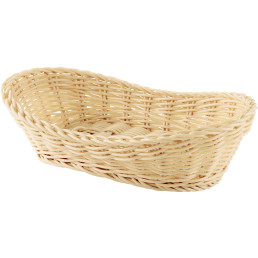 Korb Boot 26x17x8cm beige