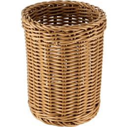Korb Besteck rund 11,5x15cm braun