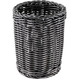 Korb Besteck rund 11,5x15cm schwarz