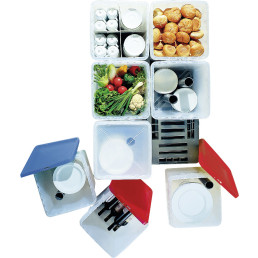 Fachteil, 2 Stück für 4 Fächer