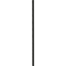 Trinkhalme aus Papier schwarz 15cm