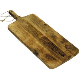Kernakazienbrett mit Griff rechteckig 38x18,5 cm