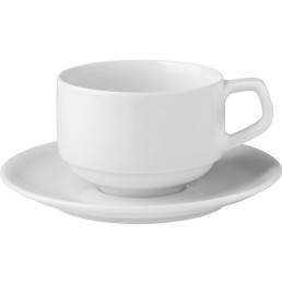 Hotelporzellan "Rotondo" Tasse stapelbar Kaffee obere
