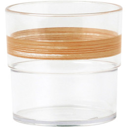 Trinkbecher "Colour" 0,23L SAN klar/orange