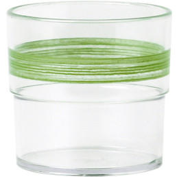 Trinkbecher "Colour" 0,23L SAN klar/grün