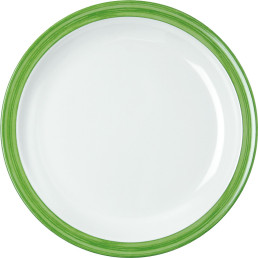 Teller flach "Colour" Ø23,5cm Melamin grün