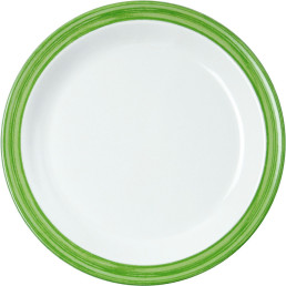 Teller flach "Colour" Ø19,5cm Melamin grün