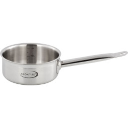 Stielkasserolle flach "Cookmax Gourmet" Ø 16 cm, H: 7 cm. Inhalt 1,4L