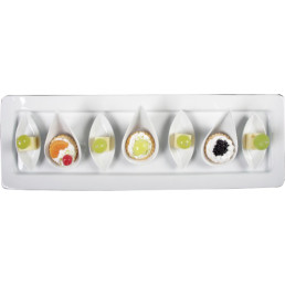 GN-Behälter, Porzellan, 20 mm tief 2/4 GN