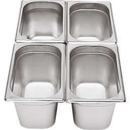 GN-Behälter 1/4 Edelstahl 150mm