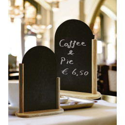 Tischtafel inkl. Gestell aus Holz dunkel