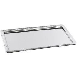 Serviertablett Edelstahl mit Dekorrand 1/1 GN