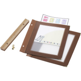 Einleger einzeln A4 braun