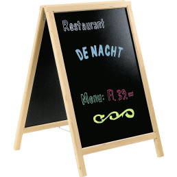 Standtafel doppelseitig, natur