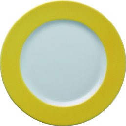 Teller flach 21,5cm gelb