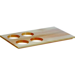 Aufsatz 1/1 GN Buche hell 4-Loch