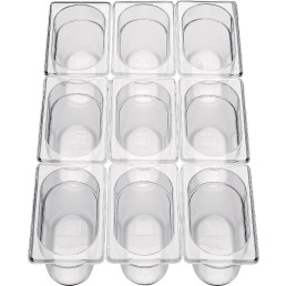 GN-Behälter 1/9 Polycarbonat 65mm