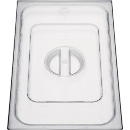 GN-Deckel ohne Löffelausschnitt Polycarbonat für 1/4