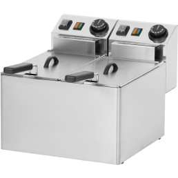 Friteuse inkl. Deckel 2x 4L