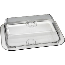 Serviertablett mit Frischhaltehaube