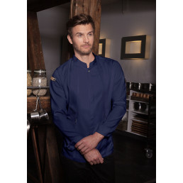 Kochjacke Herren "Green-Generation", stahlblau Größe 48