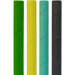 Trinkhalme aus Papier Jumbo farbig gemischt "Ocean" 20cm