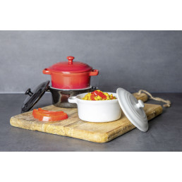 Mini-Casserole "Lory" Ø10cm H:5cm weiß