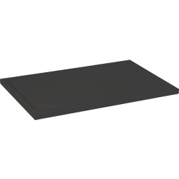 Schneidbrett mit Saftrille schwarz 30x20x1,2cm