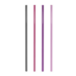 Trinkhalme aus Hartplastik Jumbo "Wild Berry"