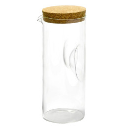 Glaskrug mit Korkdeckel 1,8L