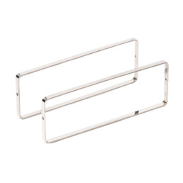 Buffet-Präsentation "OAK" Bügel 25x9cm Edelstahl 2er Pack