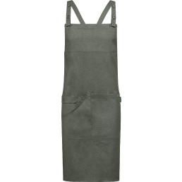 Latzschürze Denim-Optik grün