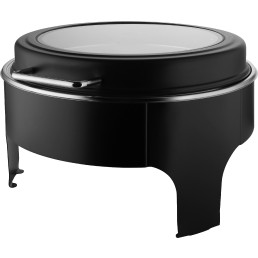 Chafing Dish rund, schwarz