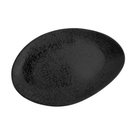 Porzellanserie „Ebony" Teller flach oval