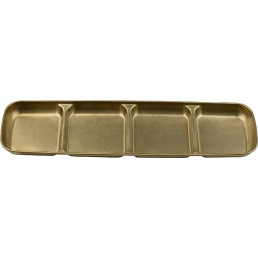 "Yoko" Schale 4 Felder, gold