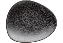 Ebony, Teller flach 190 x 160 mm schwarz