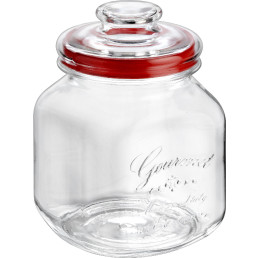 Vorratsglas "Country Gourmet" eckig mit Glasdeckel ø 10 cm 1,7 l