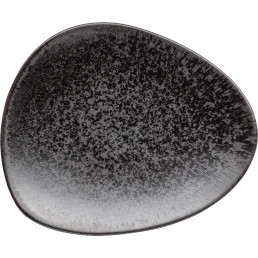 Ebony, Teller flach 190 x 160 mm schwarz