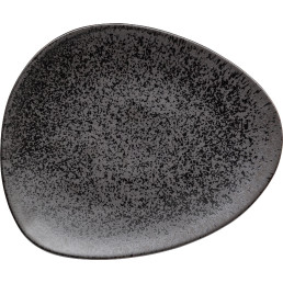 Ebony, Teller flach 306 x 260 mm schwarz