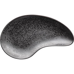 Platte flach oval "Ebony" 36 x 21 cm