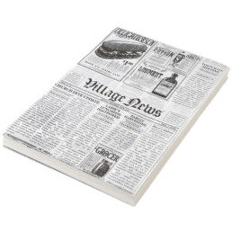 Einschlagpapier"Zeitungsdruck" 25x35 cm